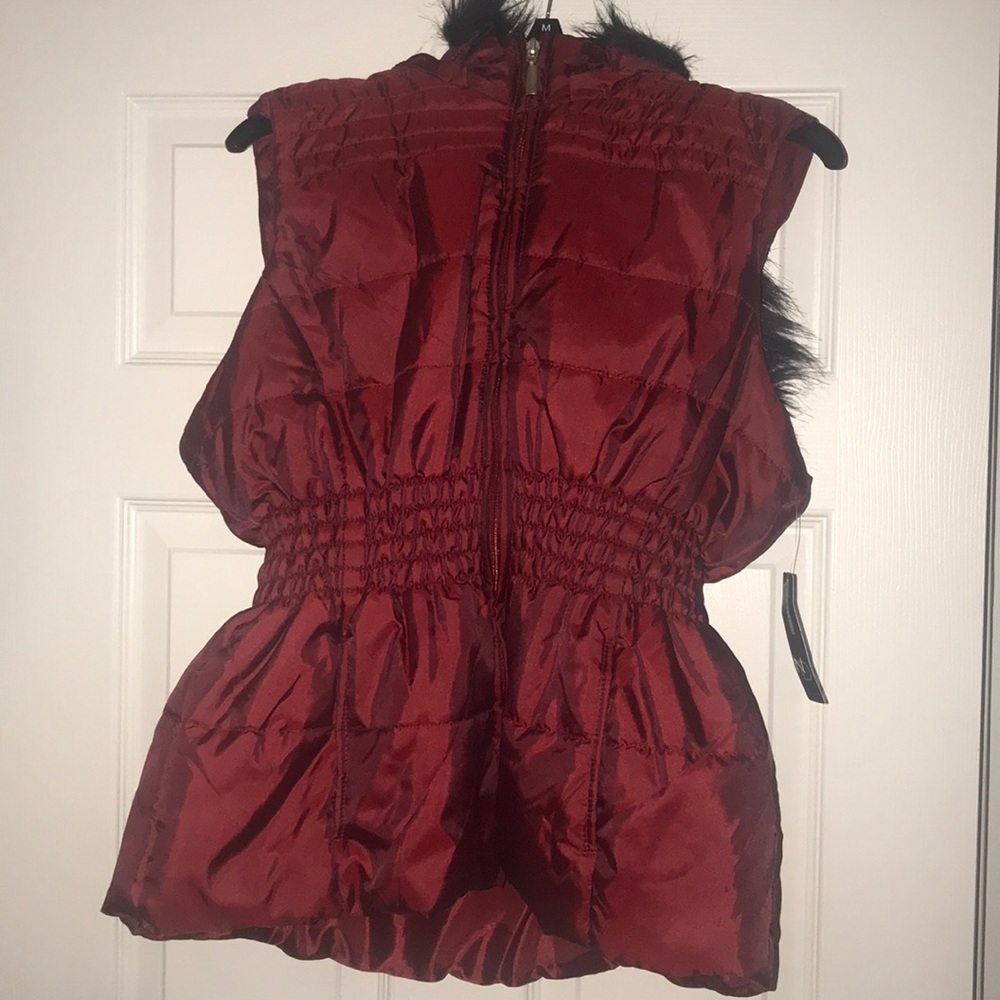 New Directions burgundy vest
